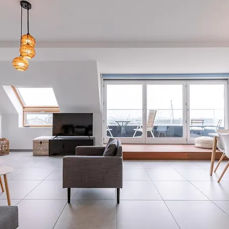 Catamaran - Bright Duplex With Balcony And Stunning View Over The Port Of Ostend 오스텐드