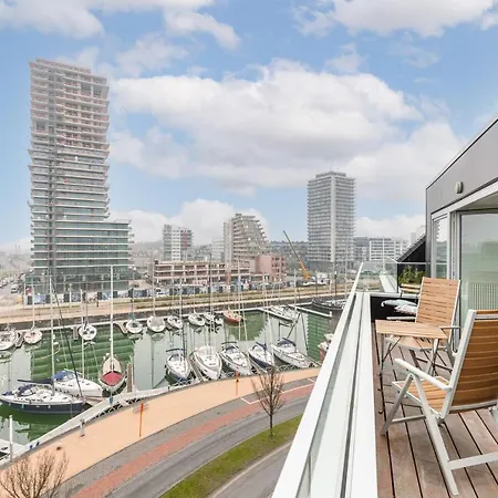 Catamaran - Bright Duplex With Balcony And Stunning View Over The Port Of Ostend Apartamento